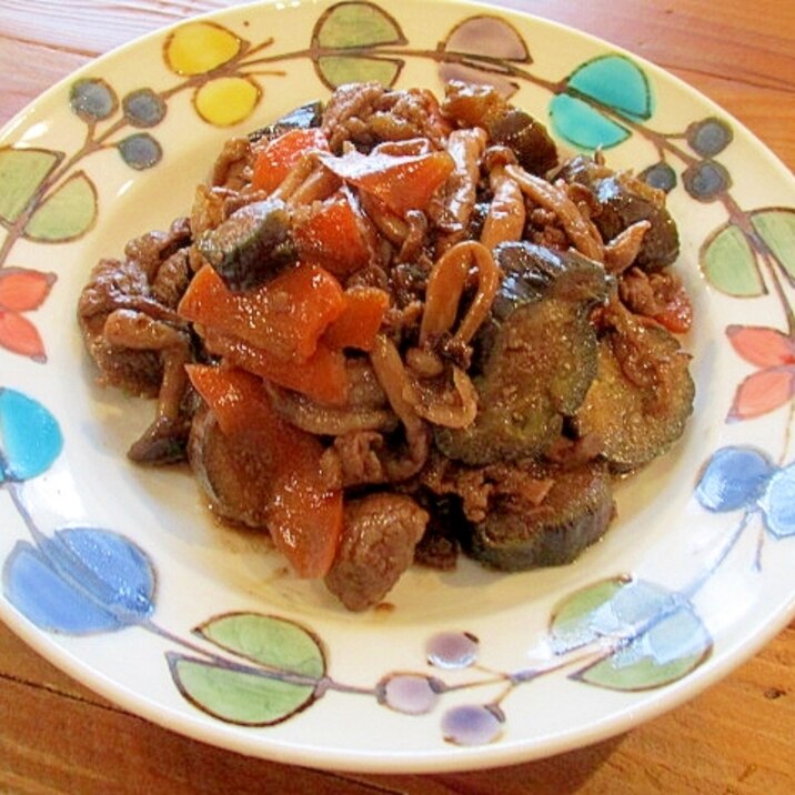 *牛丼風♪牛肉となすの甘辛ソテー*